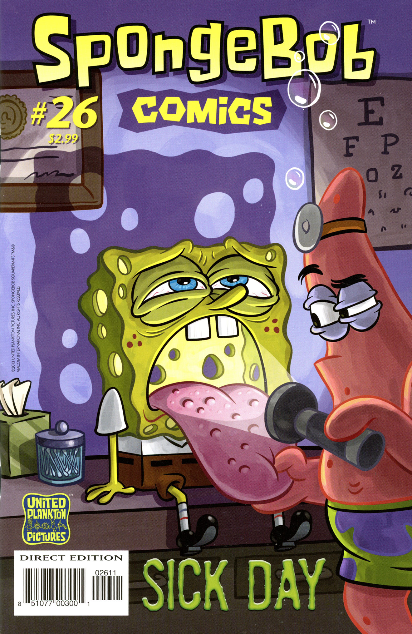 SpongeBuddy Mania - SpongeBob Comics #26: Sick Day