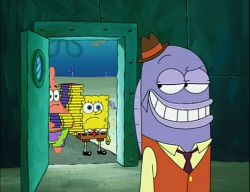 Image result for spongebob salesman suckers